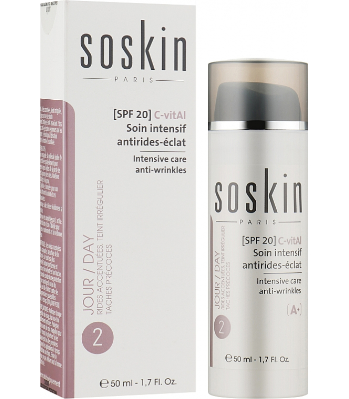 Интенсивный крем от морщин с витамином С и Ретинолом Soskin C-Vital intensive care anti-wrinkles 50mL
