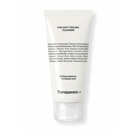 Очищающее средство для лица с эффектом пилинга Transparent Lab PHA Soft Peeling Cleanser 60mL