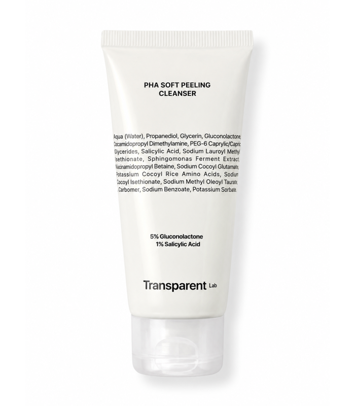 Очищающее средство для лица с эффектом пилинга Transparent Lab PHA Soft Peeling Cleanser 60mL