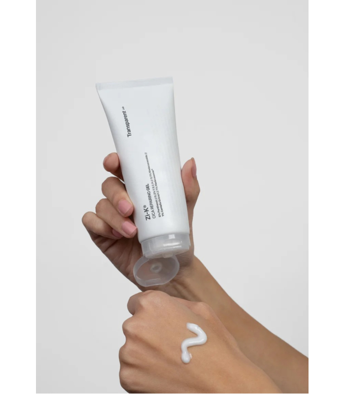 Відновлюючий гель для обличчя з екстрактом центели Transparent Lab Zi-K Cica Repairing Gel 100mL